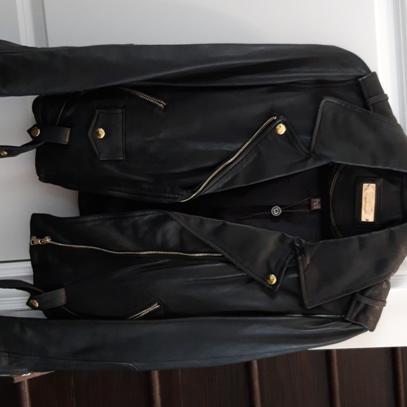 Daniel Leather Jacket with Gold Hardware! - Picture 3 of 13